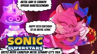 Sonic Superstars Battle Mode Gameplay Metal SonAmy Let's Talk SEGA NEWS