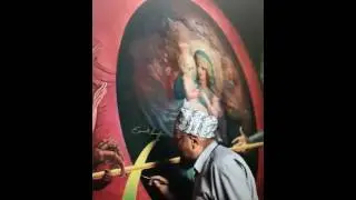 Ernst FUCHS, der Meister bei der Arbeit III