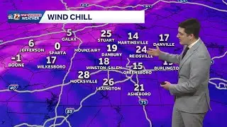 Much colder and breezy on Tuesday, near normal again by New Year's