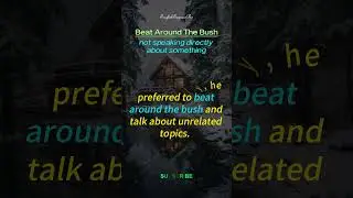 BEAT AROUND THE BUSH - 20 English Idiams That Everyone Should Know