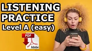 Easy Listening Test - Level A + PDF - Listen and answer the questions - Easy English Lesson