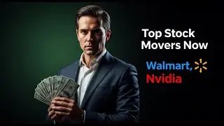 Крупнейшие игроки рынка акций сейчас: Walmart, Nvidia, Exact Sciences, Bath and Body Works и друг...