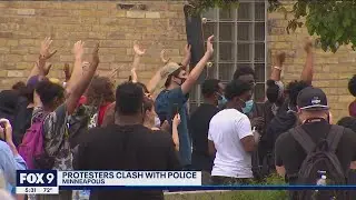 Protesters return to Minneapolis Police Third Precinct over death of George Floyd in police custody