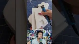 MOST SATISFYING FOAM CUTTING ART #shorts #art #shortsfeed