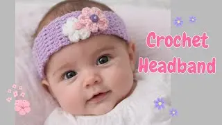 🌺Crochet Baby Headband. A pretty and easy headband for your little girl.