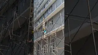 Unitised system structure glazing ACP working