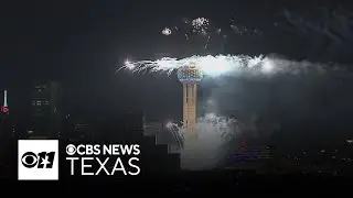 Reunion Tower preps for it's 10th annual New Year's Eve show in Downtown Dallas