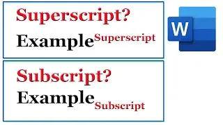 Easy Way to Insert Superscript and Subscript in Microsoft Word