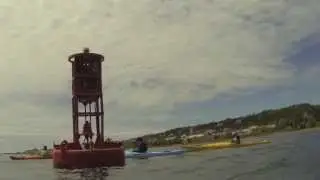 Kayaking around the Red Buoy - Mackinac Island Michigan