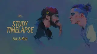 Edge of Heights - OCs Fox & Ren - Study Timelapse