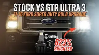 GTR Ultra 3 LED Headlight Upgrade for 2011&ndash;2016 Ford Super Duty | 623% Brighter Than Stock!