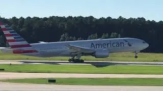 American Airlines Boeing 777-200(ER) [N785AN] takeoff from RDU