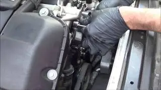 10-19-13 2002 BMW 325 code P0128 repair how to replace the thermostat