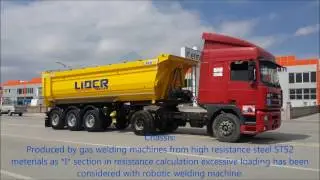 Hardox Dumper / Tipper Semi Trailer