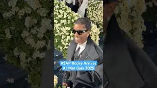A$AP Rocky Arrives At the 2025 Met Gala | Billboard #Shorts
