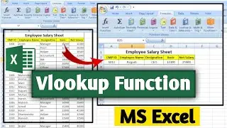 🔥 How To Use VLOOKUP Formula in MS Excel | VLOOKUP in Excel | Excel VLOOKUP #exceltips 