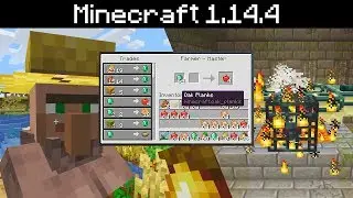 Minecraft 1.14.4 - More Villager Trades, Player Gossip, Zombie Siege Rules, Performance Tweaks