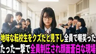 「地味な眼鏡女」と笑われていた転校生。しかし、彼女が不良のエースを指一本で投げ飛ばした瞬間、学校中の空気が凍りついた