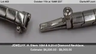 JEWELRY. H. Stern 18kt & 9.25ct Diamond Necklace.
