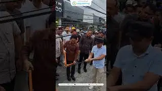 Proses pembersihan kabel provider tidak aktif di Canggu
