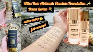 Miss Rose Airbrush Flawless Foundation Review🖤|Shajbo|Bangla🇧🇩|#yt #missrose #airbrush #foundation