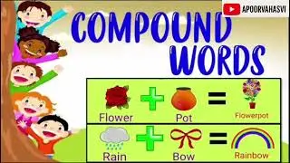 Compound words in English. Learn for all world children. Grow up mind and skills #kids #learn#school