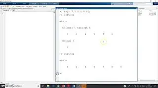 fliplr and sort  function in matlab