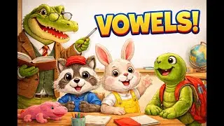 Vowel Song for Kids | Learn A E I O U | What Are the Vowels? | Pre-K Learning Song