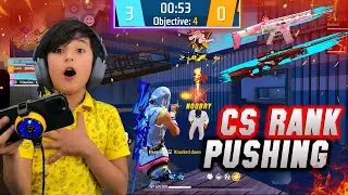 Hashir Pushing In Cs Rank | 2 Booyah | Free Fire gamePlay | iphone 15 Pro Max