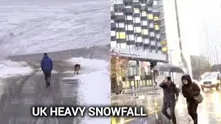 Snow across the UK causes school closures and traffic disruptions । Watch