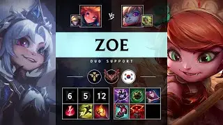 Zoe Support vs Poppy - KR Grandmaster Patch 25.20