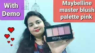 Maybelline face studio master blush palette pink || Honest review with demo 🥰🥰