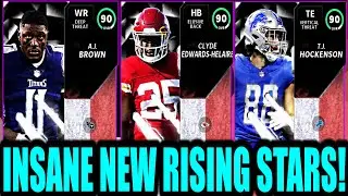 INSANE NEW RISING STARS! AJ BROWN CLYDE EDWARDS AND MORE! MADDEN 21 ULTIMATE TEAM!