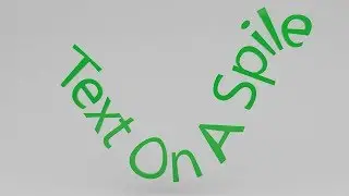 [Cinema 4D] Text On A Spline [Quick Tip]