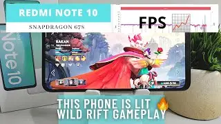 Redmi Note 10 Wildrift Gaming Test - High Definition 60 FPS