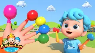 Fam&iacute;lia dos Dedinhos | Brinque com bolas | Can&ccedil;&atilde;o Infantil | Elementies em Portugu&ecirc;s