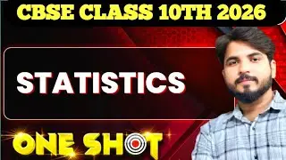 Statistics One Shot 🔥 | Class 10 Maths Chapter 13 | Complete | chandan sir