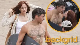 Riley Keough & Ben Smith Petersen Beach Photoshoot Reveals Stunning Chest Art