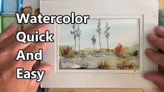 How To Paint A Watercolor Landscape, Watercolor Painting For Beginners, Watercolor Quick And Easy