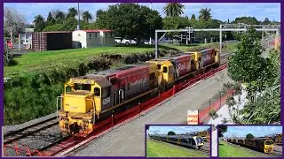 Afternoon Trains in Papatoetoe (ft. DC 4260 and three classmates) ~ 27/08/2022 (HD)