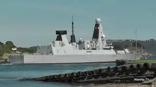 HMS DEFENDER D36 LEAVES DEVONPORT NAVAL BASE AT CREMYLL - 12th July 2020