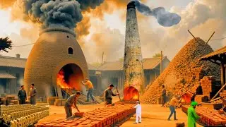 Amazing Handmade Brick Making Process | Traditional Clay Bricks Manufacturing Process 