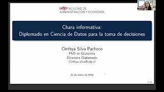 #FAE Charla Informativa Diplomado en Ciencia de Datos para la toma de Decisiones
