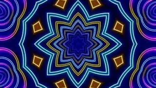 Neon Party Stars Coloful Changing Lights Disco Star Screen