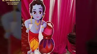 Little Krishna Theme party Decoration | Birthday Party Planner | Birthday Party Organiser