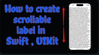 How to create dynamic scrollable UILabel programmatically in Swift, UIKit, XCode, 2023  #shorts