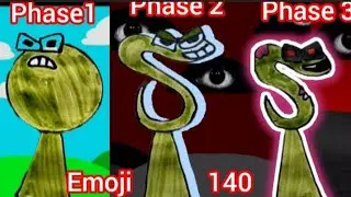 #Sprunki OC Emoji 140 ,ZERO ( Alphabet lore ) #Drawing Art incredibox...