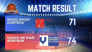 GUSCO De Kaai vs Rhizo Sport: halve finale scholencompetitie kadetten