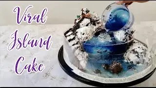 Viral Gelatin Island cake | Winter Jello Cake | Cake trend 2021  Winter wonderland Cake