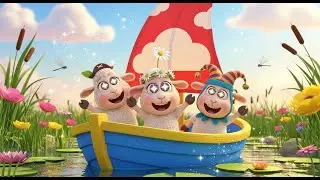 Three Silly Sheep in a Boat 🐑🛶 | Counting Song for Kids | Learn Numbers for Children